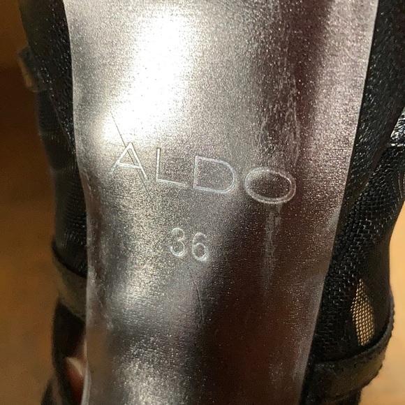 NWB ALDO Schade Black Mesh Stilettos - Size 6 - Picture 6 of 9